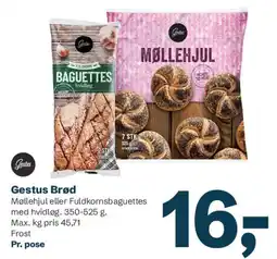 Let-Køb Gestus Brød - Møllehjul eller Fuldkornsbaguettes tilbud