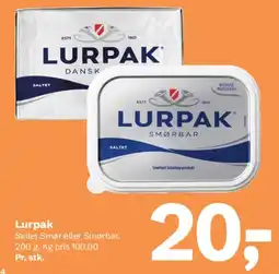 Let-Køb Lurpak (Saltet / Smørbar) tilbud