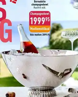 Imerco Bernadotte champagnebowl tilbud