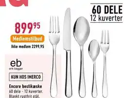 Imerco Encore bestikæske tilbud