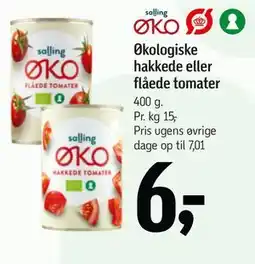 Føtex Økologiske hakkede eller flåede tomater tilbud
