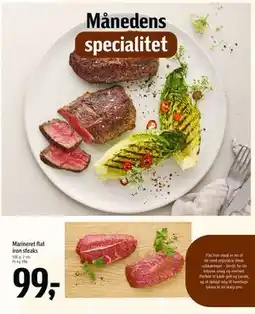 Føtex Marineret flat iron steaks tilbud