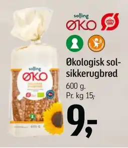 Føtex Økologisk solsikkerugbrød tilbud