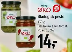 Føtex Økologisk pesto tilbud
