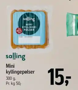 Føtex Mini kyllingepølser tilbud