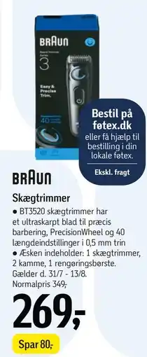 Føtex Braun Skægtrimmer tilbud