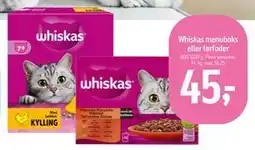 Føtex Whiskas menuboks eller tørfoder tilbud