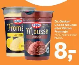 Let-Køb Dr. Oetker Choco Mousse eller Citron Fromage tilbud