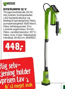 jem & fix DYKPUMPE 12 V tilbud