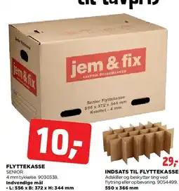 jem & fix FLYTTEKASSE tilbud