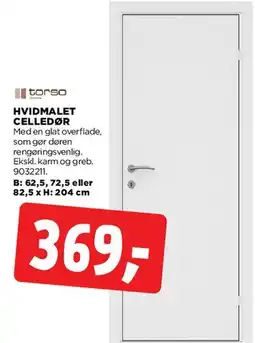 jem & fix Hvidmalet celledør tilbud