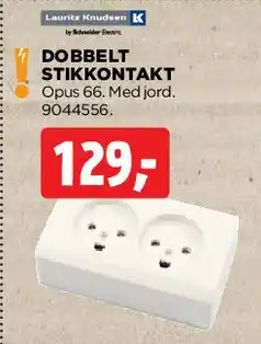 jem & fix Dobbelt stikkontakt tilbud