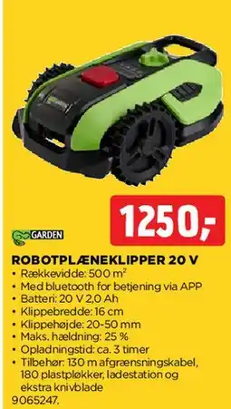 jem & fix Robotplæneklipper 20 V tilbud