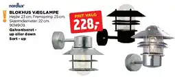 jem & fix BLOKHUS VÆGLAMPE tilbud