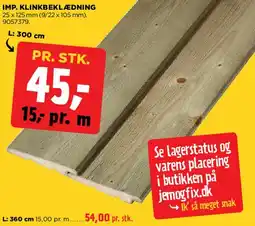 jem & fix IMP. KLINKBEKLÆDNING tilbud