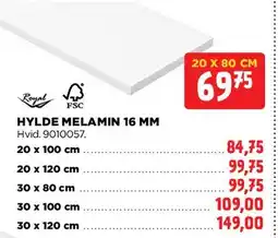 jem & fix HYLDE MELAMIN 16 MM tilbud