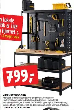 jem & fix Værkstedsbord tilbud