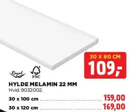 jem & fix HYLDE MELAMIN 22 MM tilbud