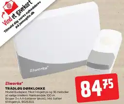 jem & fix Trådløs dørklokke tilbud