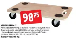 jem & fix Møbelhund (træplade med hjul) tilbud