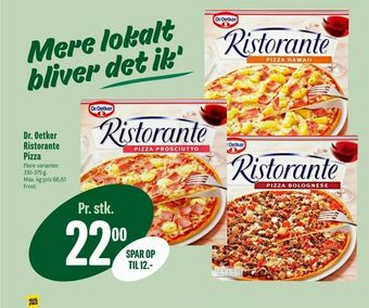 Min Købmand Dr. Oetker Ristorante Pizza tilbud