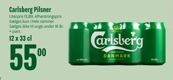 Min Købmand Carlsberg Pilsner tilbud