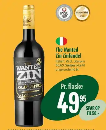 The Wanted Zin Zinfandel