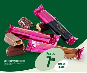 Min Købmand Anthon Berg Marcipanbrød tilbud