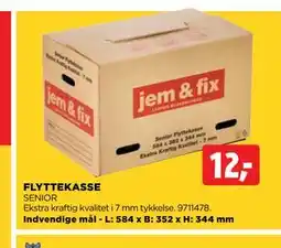 jem & fix FLYTTEKASSE SENIOR tilbud