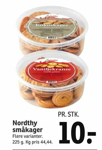SPAR Nordthy småkager tilbud