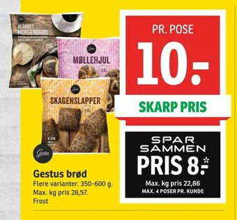 SPAR Gestus brød tilbud