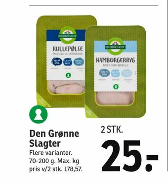SPAR Den Grønne Slagter tilbud
