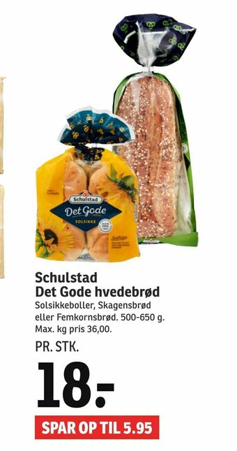 SPAR Schulstad Det Gode hvedebrød tilbud