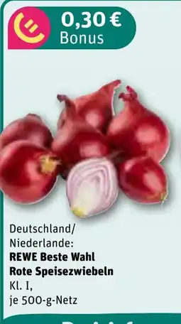 REWE DE REWE Beste Wahl Rote Speisezwiebeln tilbud