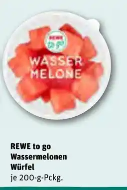 REWE DE REWE to go Wassermelonen Würfel tilbud