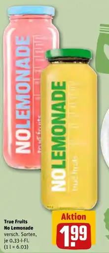 REWE DE True Fruits No Lemonade tilbud