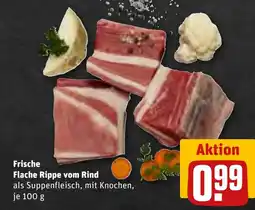 REWE DE Frische Flache Rippe vom Rind tilbud