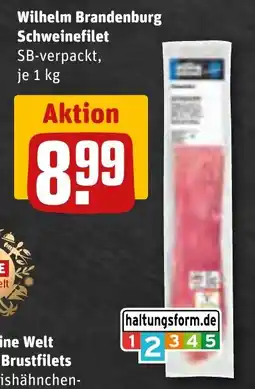 REWE DE Wilhelm Brandenburg Schweinefilet tilbud