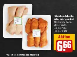 REWE DE Hähnchen-Schenkel natur oder gewürzt tilbud