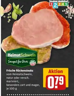 REWE DE Frische Rückensteaks tilbud