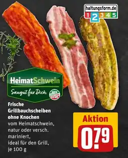 REWE DE Frische Grillbauchscheiben ohne Knochen tilbud