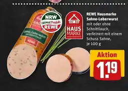 REWE DE REWE Hausmarke Sahne-Leberwurst tilbud