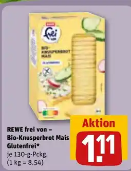 REWE DE REWE frei von - Bio-Knusperbrot Mais Glutenfrei tilbud