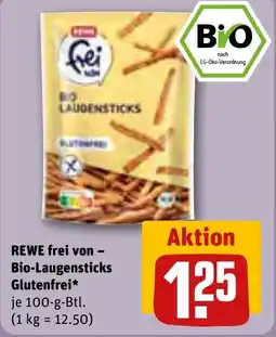REWE DE REWE frei von Bio-Laugensticks Glutenfrei tilbud