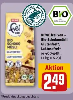 REWE DE REWE frei von - Bio-Schokomüsli Glutenfrei Laktosefrei tilbud