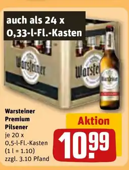 REWE DE Warsteiner Premium Pilsener tilbud