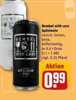 REWE DE Bembel with care Apfelwein tilbud