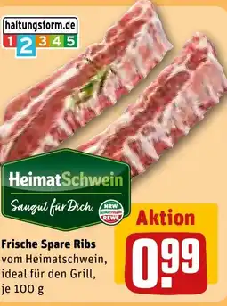 REWE DE Frische Spare Ribs tilbud