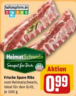 REWE DE Frische Spare Ribs tilbud