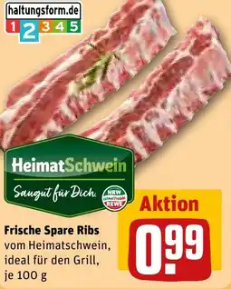REWE DE Frische Spare Ribs tilbud
